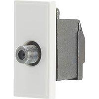 Contactum Media Modular F-Type Satellite Socket White (491RP)