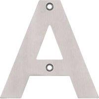 Eclipse Door Letter A Satin Stainless Steel 102mm (49221)