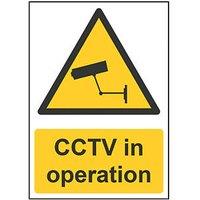 Essentials CCTV In Operation Sign 420mm x 297mm (492HL)