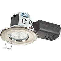 Collingwood H2 Lite 500 Fixed Fire Rated LED Downlight Brushed Steel 5W 500lm (492KR)