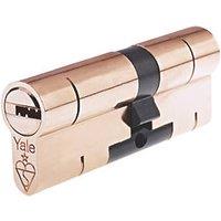 Yale Fire Rated 1 Star Double Superior Euro Profile Cylinder 45-55 (100mm) Brass (4936T)