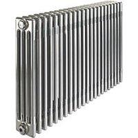 Acova 600mm x 1226mm 7079BTU Raw Metal Horizontal 4 Column Radiator (4938P)