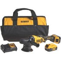 DeWalt DCM848P2-GB 125mm 18V 2 x 5.0Ah Li-Ion XR Brushless Cordless Dual Action Polisher (493FU)