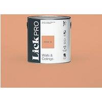 LickPro Max+ 2.5Ltr Orange 05 Eggshell Emulsion Paint (493JX)