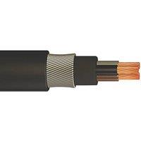 Time 6943X Black 3-Core 2.5mm Armoured Cable 25m Coil (493PY)