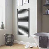 Towelrads 691mm x 450mm 682BTU Black Flat Electric Towel Radiator (493RY)