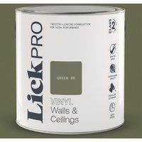 LickPro 2.5Ltr Green 05 Vinyl Matt Emulsion Paint (493TM)