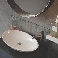 Splashback Bathroom Splashback Fluted Clear with Bronze Caps 250mm x 600mm x 4mm (493YR)