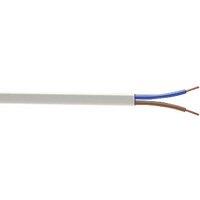 Time 2192Y White 2-Core 0.75mm Flexible Cable 50m Drum (49458)