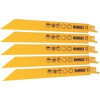 DeWalt DT2353-QZ Multi-Material Reciprocating Saw Blades 203mm 5 Pack (4946V)