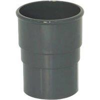FloPlast Round Downpipe Socket Anthracite Grey 68mm (494KJ)