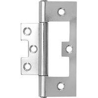 Smith & Locke Polished Chrome Flush Hinges 100mm x 59.5mm 2 Pack (494PY)