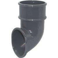 FloPlast MiniFlo Round Downpipe Shoe Anthracite Grey 50mm (494YE)