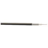 Time RG6 Black 1-Core Round Coaxial Cable 100m Drum (495JY)