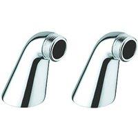 Grohe Pillar Unions Chrome 2 Pack (495RV)