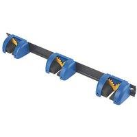 Smith & Locke 3-Tool Hanger Rail Black/Blue 55 x 500mm (4962J)