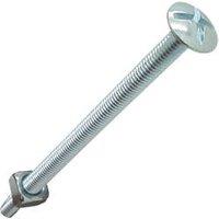 Easyfix Bright Zinc-Plated Roofing Bolts M6 x 100mm 10 Pack (4964J)