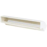 Manrose Rectangular Flat Channel Vertical 45 Bend White 225mm (49674)