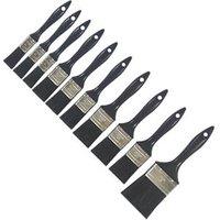 Flat Paint Brush Set 10 Pieces (496FM)