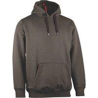 Herock Hesus Hooded Sweatshirt Dark Khaki Medium 36-39" Chest (496KV)