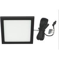 VEW Slim Square LED Cabinet Light Black 3W 150lm (496TW)