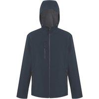 Regatta Navigate 2-Layer Hooded Jacket Navy/Seal Grey Large 41.5" Chest (496VF)