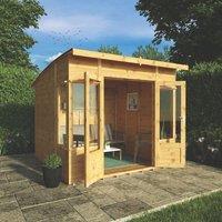 Mercia Helios 7' 6" x 7' 6" (Nominal) Pent Timber Summerhouse (497YL)