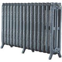 Arroll 760mm x 1234mm 7370BTU Cast Grey Cast Iron 3 Column Radiator (4981P)