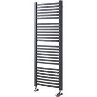 Ximax 1215mm x 580mm 2063BTU Anthracite Curved Designer Towel Radiator (4981V)