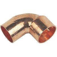 Flomasta Copper End Feed Equal 90 Street Elbows 22mm 2 Pack (49852)