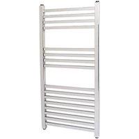 Kudox 800mm x 330mm 583BTU Chrome Flat Designer Towel Radiator (49856)