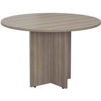 TC Group Round Meeting Table Grey Oak/Grey Oak 1100mm x 1100mm (498TT)