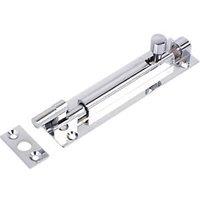 Necked Door Bolt Polished Chrome 102mm (49983)