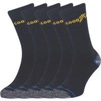 Goodyear GYSCK004 Socks Black/Blue One Size Fits All 5 Pack (499HU)