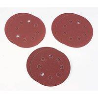 Bosch C430 60, 120 & 240 Grit 8-Hole Punched Wood Sanding Sheets 115mm 6 Pack (500FW)