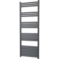 Towelrads 1400mm x 500mm 2139BTU Black Flat Designer Towel Radiator (500RY)
