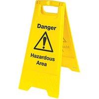Danger Hazardous Area A-Frame Safety Sign 680mm x 300mm (50178)