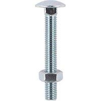 Timco Carriage Bolts Carbon Steel Zinc-Plated M8 x 130mm 50 Pack (501KF)