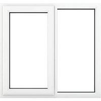 Crystal Left-Hand Opening Clear Triple-Glazed Casement White uPVC Window 1190mm x 1115mm (502JM)