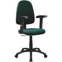 Nautilus Designs Java 200 Medium Back Task/Operator Chair Height Adjustable Arms Green (502PK)