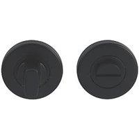 Eclipse Fire Rated Standard WC Thumbturn Set Matt Black 52mm (504KW)