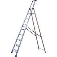 TB Davies Aluminium 2.42m 8 Step Platform Step Ladder (504PG)