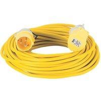 Defender Yellow 110V 16A Extension Lead 25m x 1.5mm (504XX)