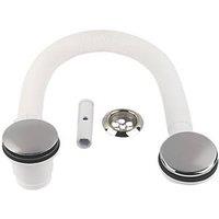 McAlpine CBWF70CB Clicker Waste Bath Trap Chrome Effect 70mm (50504)