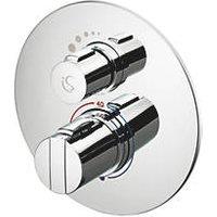Ideal Standard Concept Easybox Slim Concealed Single Outlet Thermostatic Chrome Mixer Shower Valve (5064H)