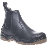Apache AP714SM Size 6 Black Water-Resistant Steel Toe Cap Safety Dealer Boots (506JH)