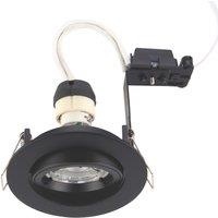 Saxby Cast Tilt Recessed Downlight Matt Black (506VX)