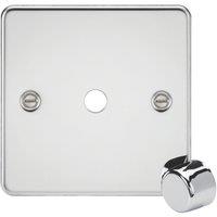 Knightsbridge Flat Plate 1-Gang Modular Dimmer Switch Polished Chrome (506YA)
