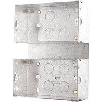 British General 2 x 2-Gang Surface Pattress Mounting Box 47mm (5072F)