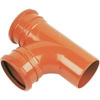 FloPlast Push-Fit 87.5 Double Socket Equal Junction 110mm (50730)